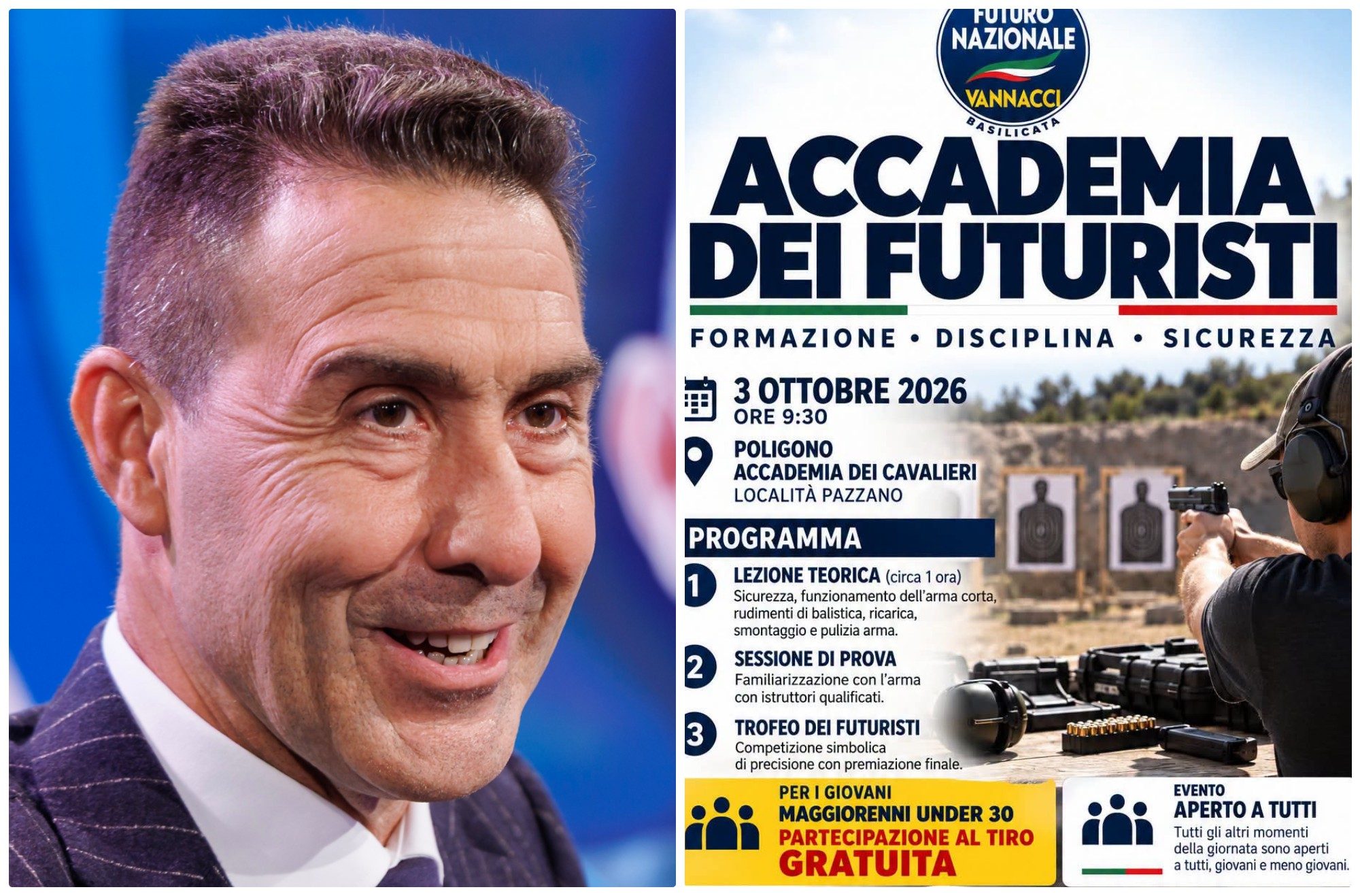 L'evento del partito di Vannacci per insegnare ai giovani militanti come si usa una pistola