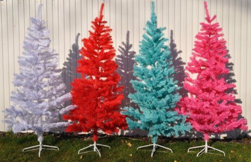 alberi di natali colorati