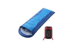 Sacco A Pelo Semoo Leggero - 200x70 Cm Per Tre Stagioni, Blu - Foto 11