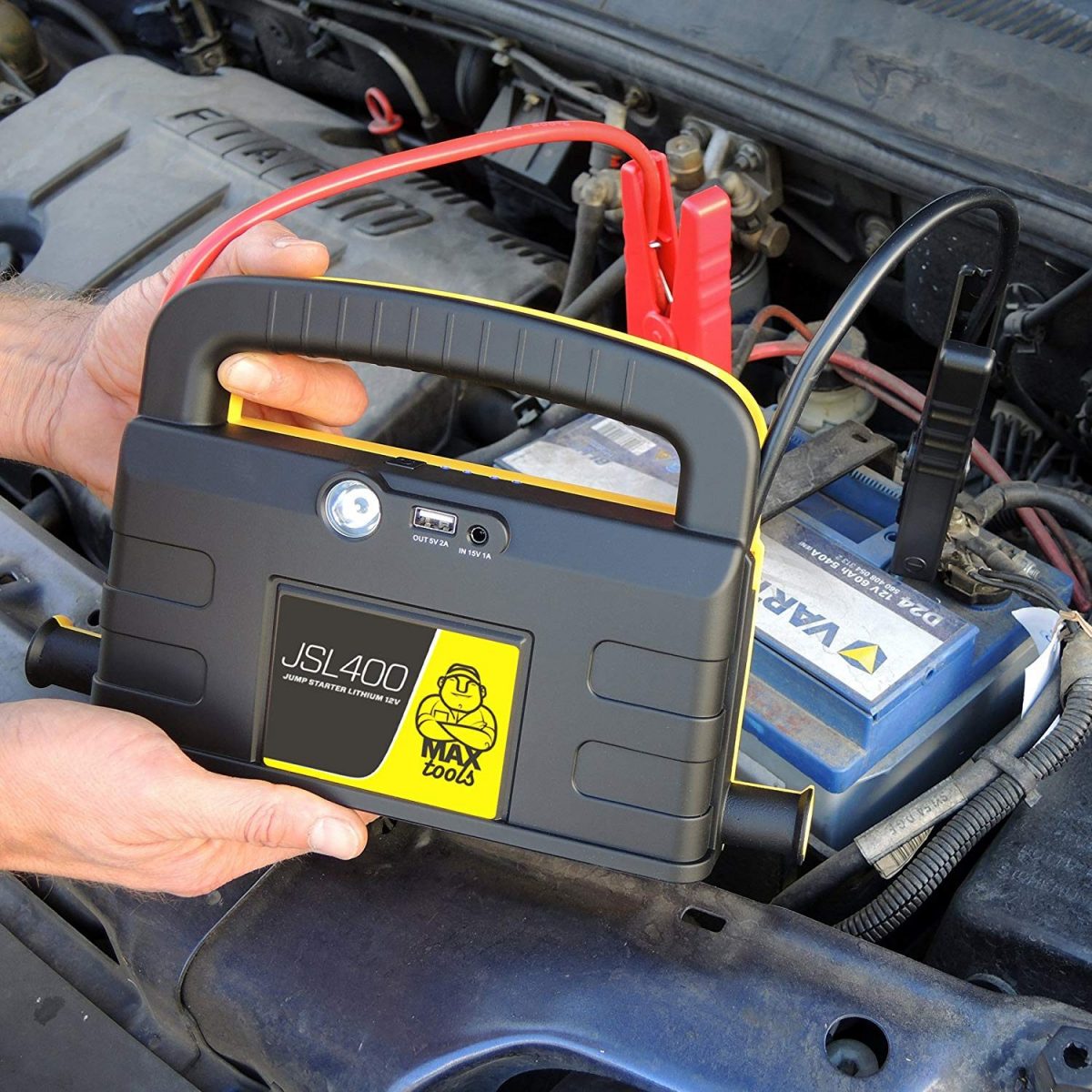 Avviatore Per Auto Portatile 800A - Power Bank Emergenza Per Veicoli Fino A 7.2L, Con Torcia LED - Foto 1