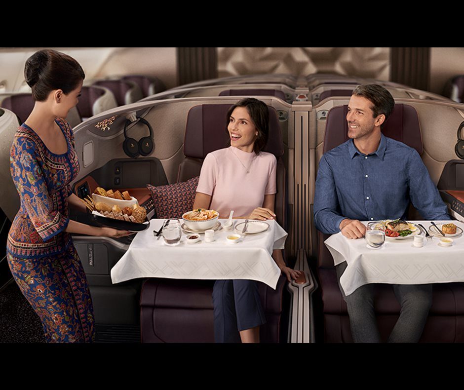 Gli Airbus A380 della Singapore Airlines diventano ristoranti pop up