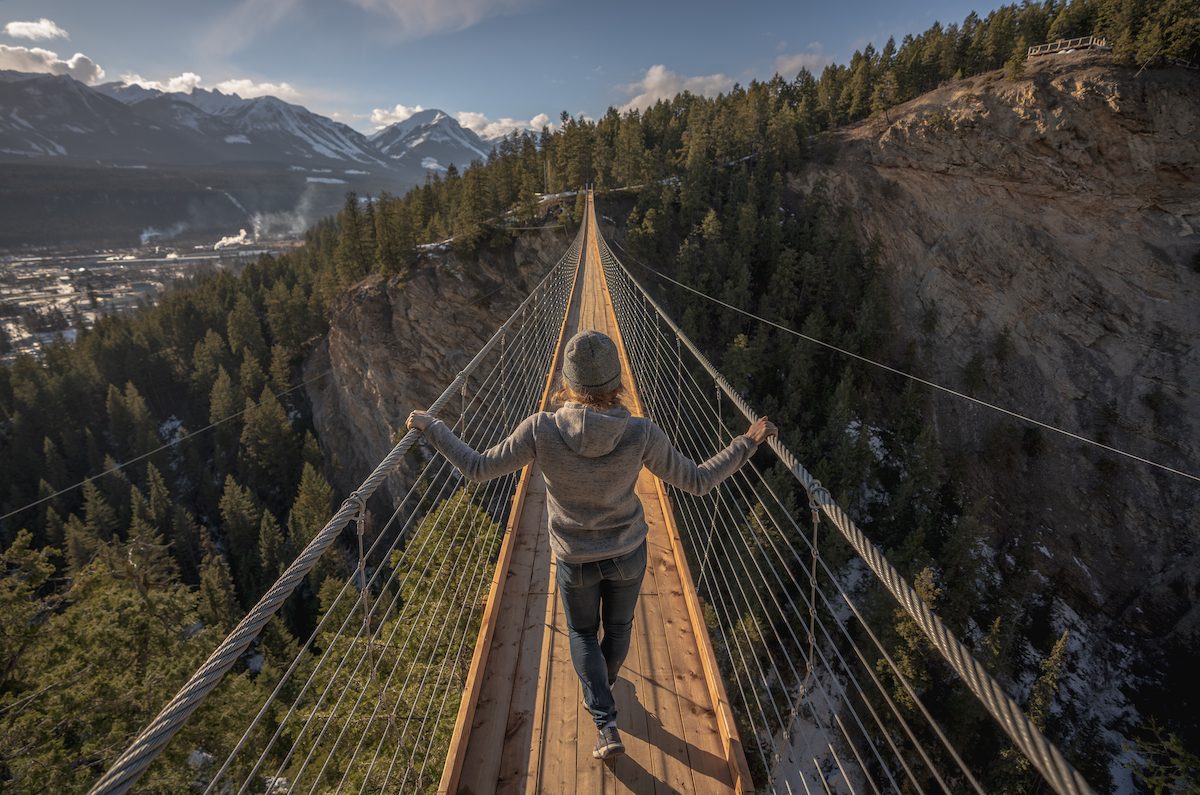 Il ponte sospeso più alto del Canada è una passerella sul canyon a 130 metri di altezza