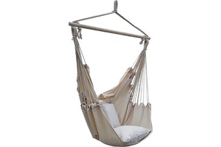 Set Completo Per Sedia Sospesa Con Molla, Ganci E Moschettoni – Per Amaca E Altalena Da Giardino, Colore Caffè