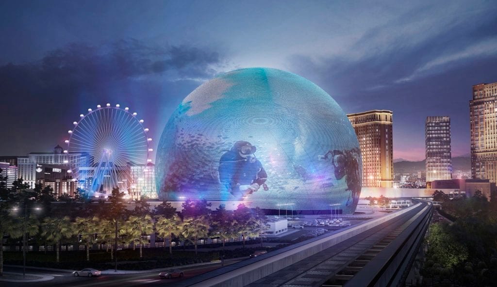 Madison Square Garden Sphere a Las Vegas Photo credit MSGS