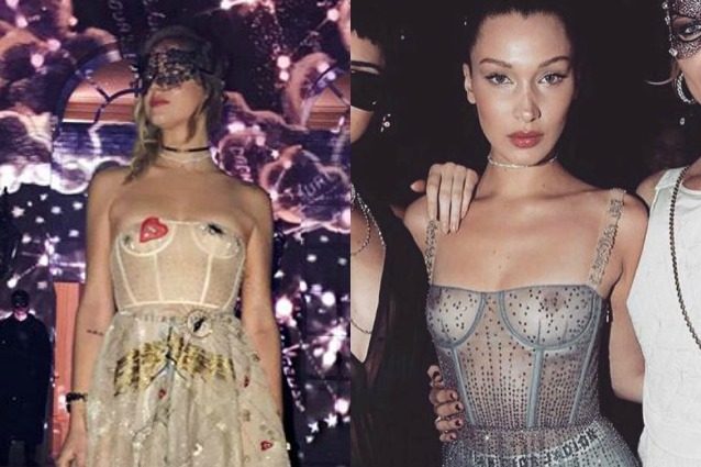 Bella Hadid e Chiara Ferragni “scandalose” al party Dior: gli abiti mostrano il seno