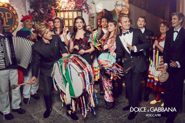 I Millenials conquistano Capri: i “figli di” sono i modelli preferiti da Dolce&Gabbana