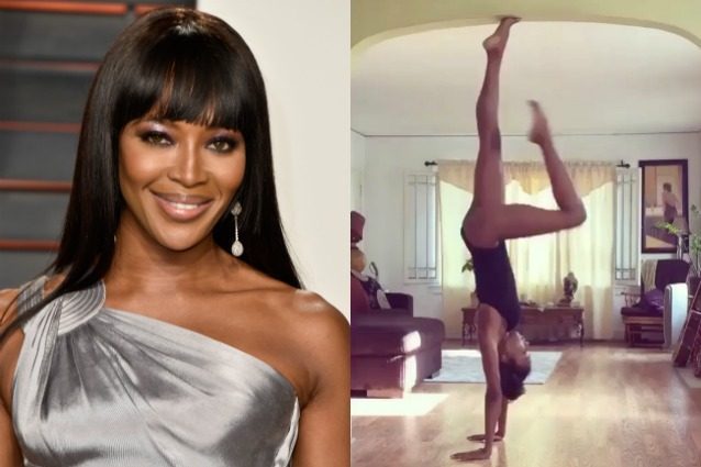 Naomi Campbell più bella che mai a 47 anni: la top si tiene in forma con pose acrobatiche