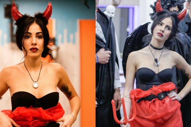 Giulia De Lellis sexy anche ad Halloween: al GF Vip si veste da diovolita