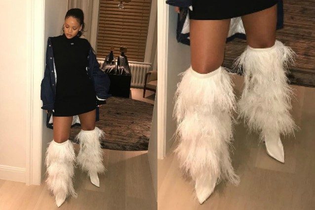 Rihanna e gli stivali “da yeti”: sono il nuovo must have di stagione?