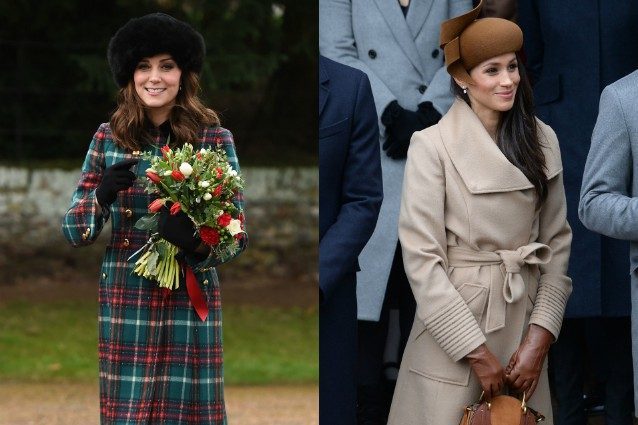 Sfida a colpi di cappelli: a Natale Kate indossa il colbacco, Meghan punta sul  marrone