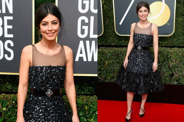 Piume e paillettes: Alessandra Mastronardi è l’unica italiana ai Golden Globe