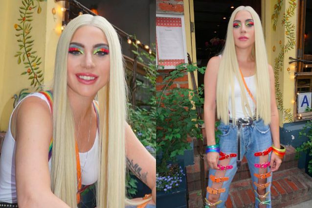 Ombretto arcobaleno e jeans abbinato: così Lady Gaga rende omaggio alla comunità LGBTQ