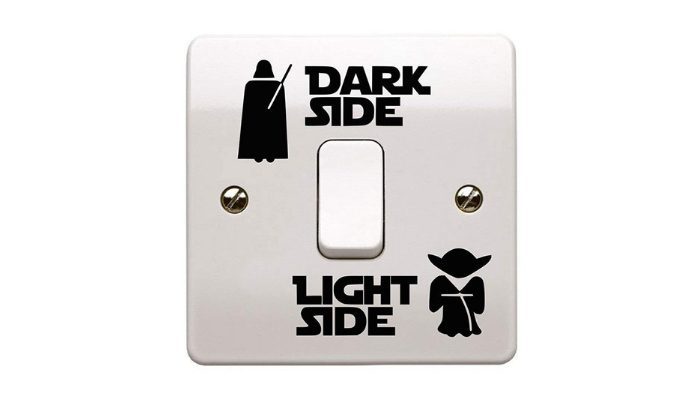 adesivo per interruttore star wars
