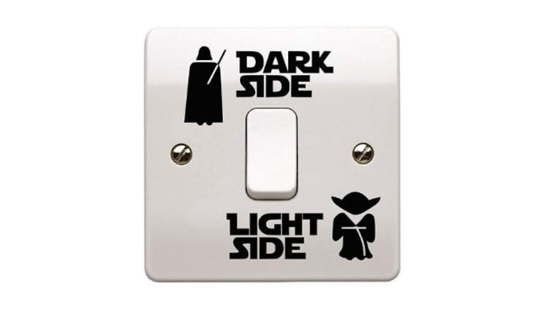 adesivo per interruttore star wars
