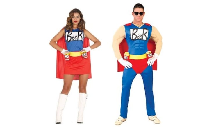 costume di carnevale beer man e beer woman