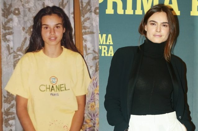 Kasia Smutniak prima e dopo: la foto da piccola con la T-shirt Chanel