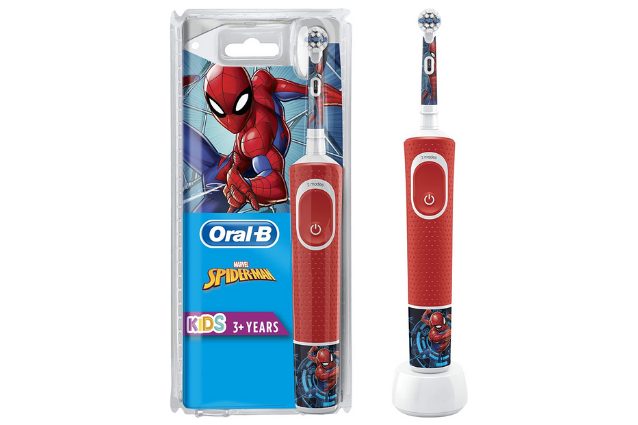 spazzolino elettrico spiderman