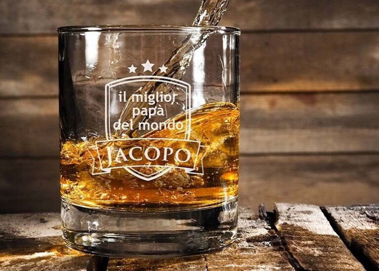 bicchiere whisky personalizzato