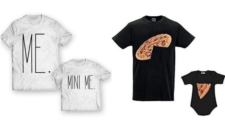 t-shirt per padre e figlio
