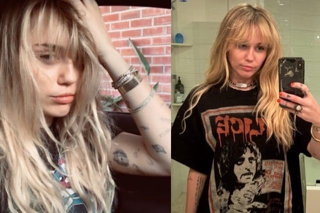 Miley Cyrus cambia look: passa alla frangia e torna identica ad Hannah Montana