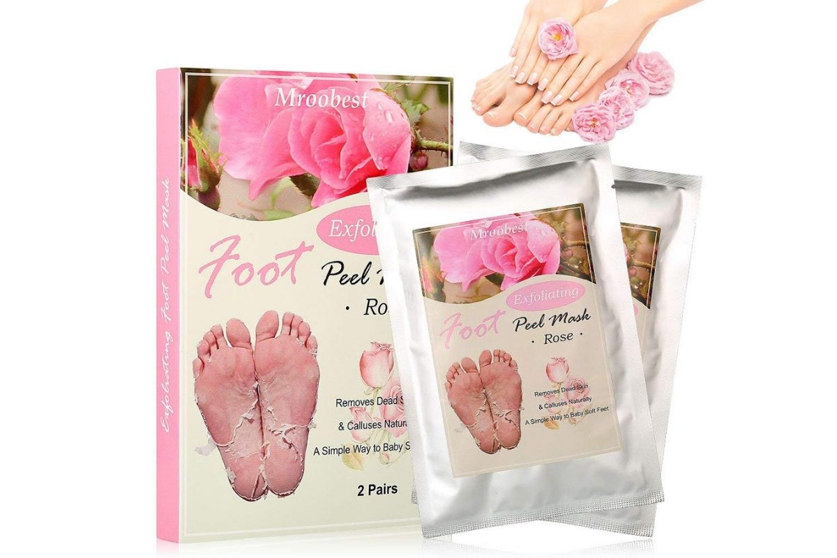 Calzini esfolianti alla rosa Mroobes