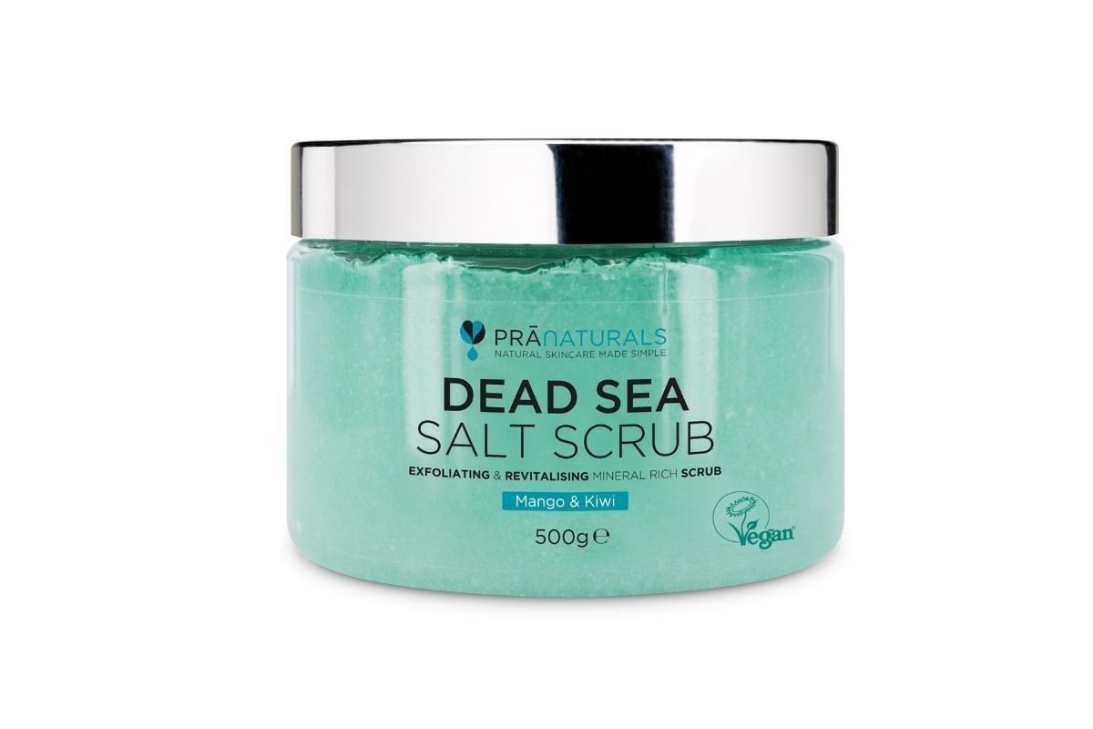 PraNaturals scrub ai sali del Mar Morto