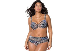 Costume Elegante Donna Costume Da Bagno Donna FemiChic Due Pezzi Vita Alta - Bikini Push Up Imbottito Bikini Donna