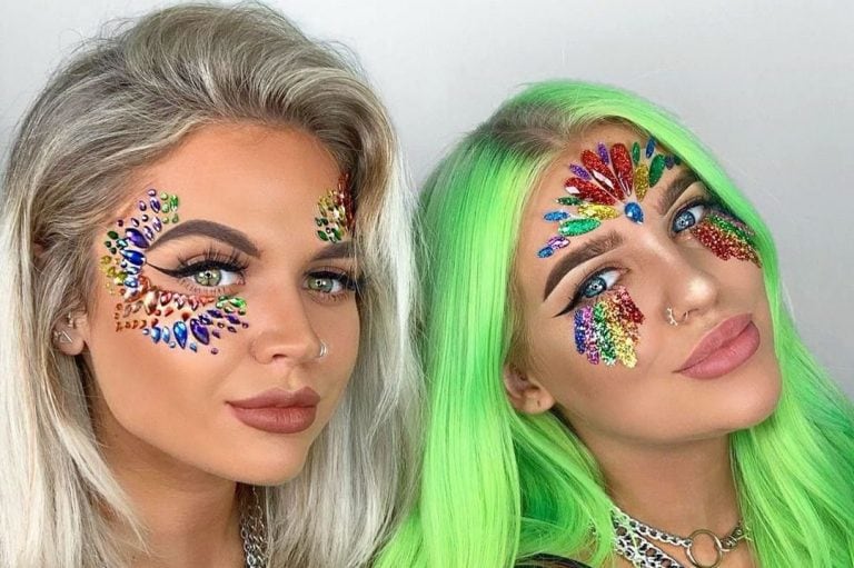 Gioielli Viso A Forma Di Fiore | Accessori Per Carnevale - Foto 3