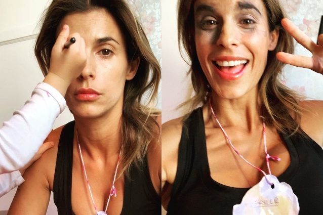 Elisabetta Canalis si lascia truccare dalla figlia: Skyler Eva fa le prime prove da make-up artist