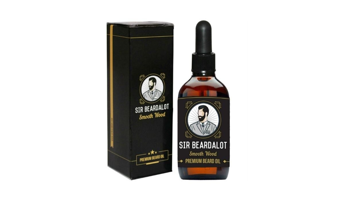 olio da barba Sir Beardalot Smooth Wood