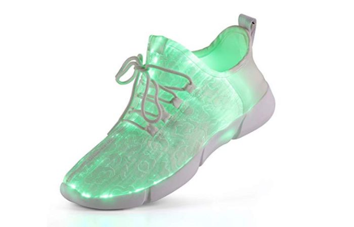 Scarpe Con Luci A LED Per Donna - Sneakers Da Ballo E Sport In Pelle PU - Regalo Originale Per Compleanno E Halloween