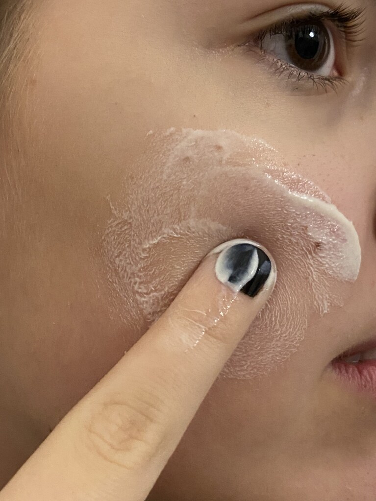 come applicare la maschera viso