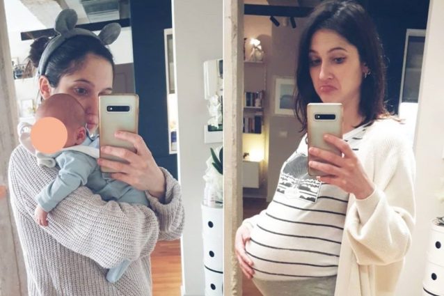 Lodovica Comello prima e dopo il parto, nella prima foto da mamma mostra com’è cambiato il suo corpo