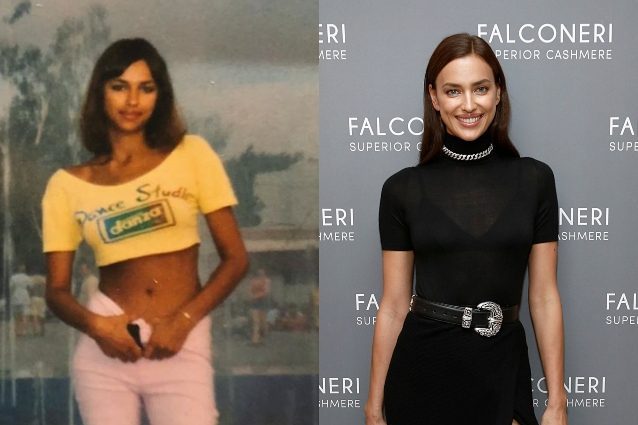 Irina Shayk da ragazzina, a 14 anni era già trendy con pantaloni a vita bassa e caschetto