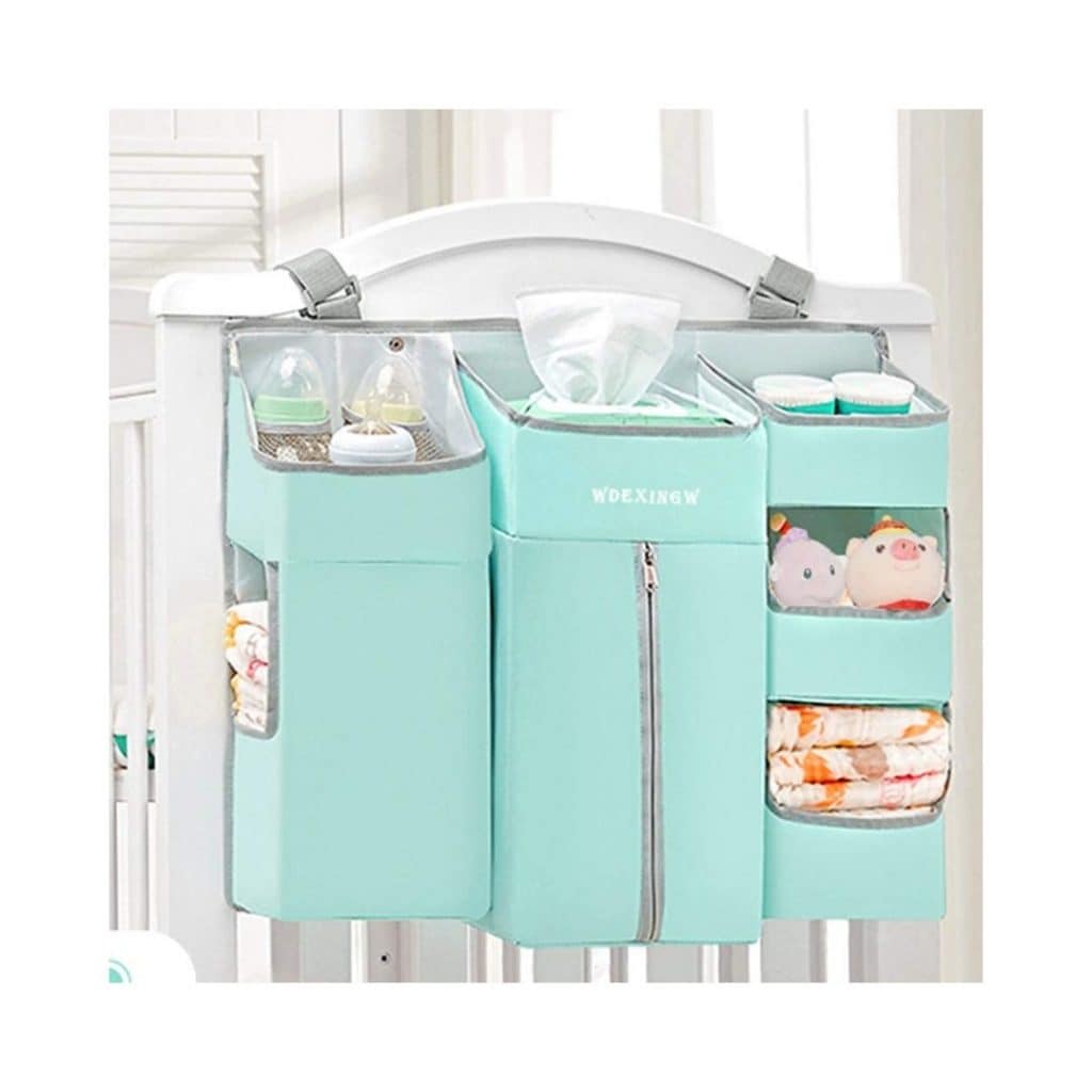 Organizzatore Per Pannoli Da Appendere - Multifunzione Per Lettino, Con Tasche E Ganci - Foto 3