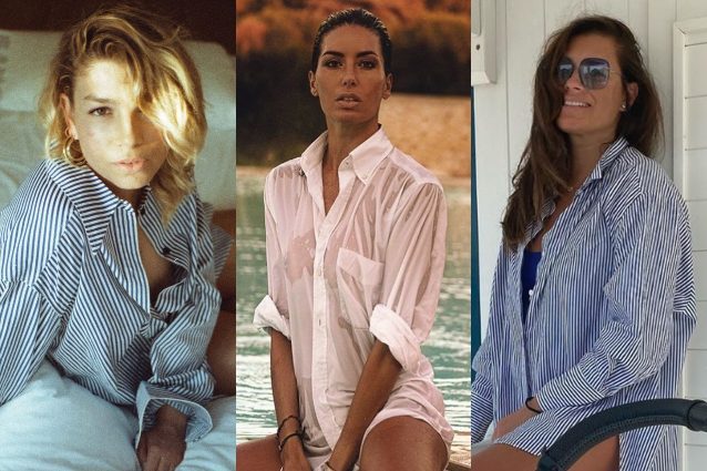 Dalla Gregoraci a Emma, tutte con la camicia da uomo: è il capo più trendy (e sexy) di fine estate