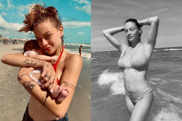 Silvia Provvedi dolce mamma in bikini: a due mesi dal parto è già in splendida forma