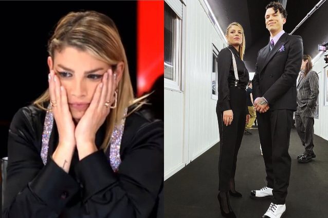 X-Factor 14, puntata 8: Emma Marrone in nero con bretelle brillanti, i gioielli valgono 15mila euro