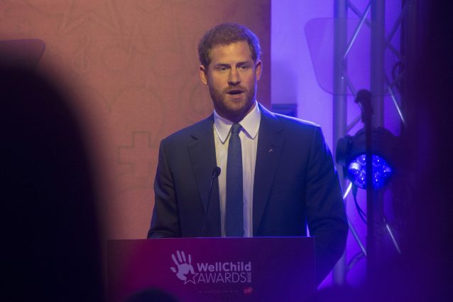 Il principe Harry alla premiazione dei Well Child Awards del 2018