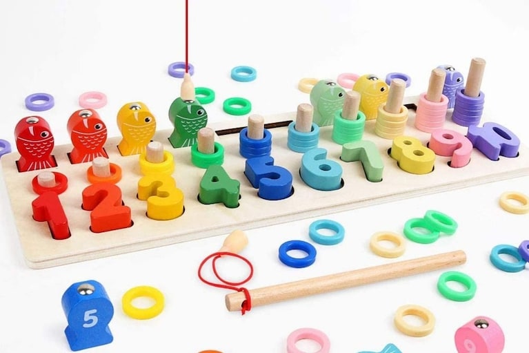 gioco in legno con pesca magnetica