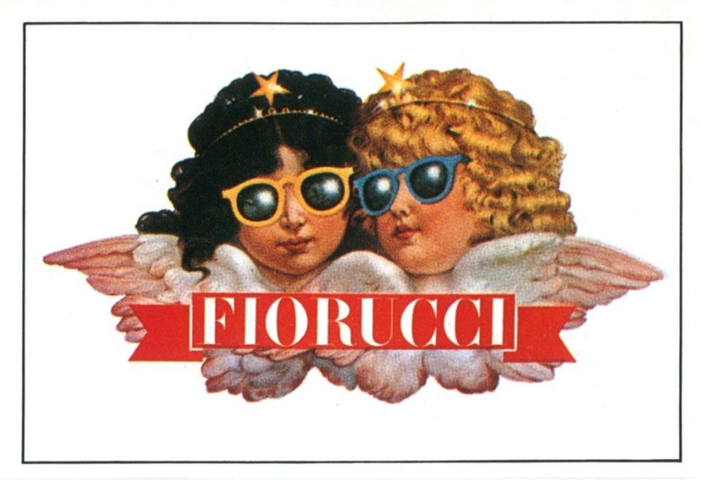 Una rivisitazione degli angeli del logo Fiorucci