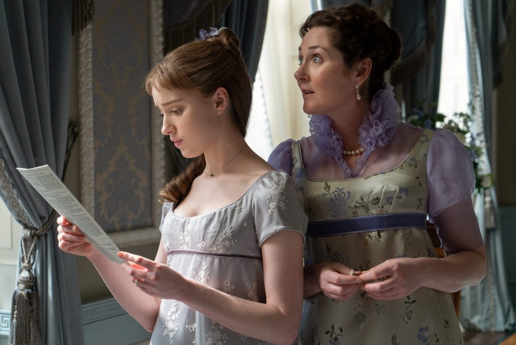 una scena di Bridgerton