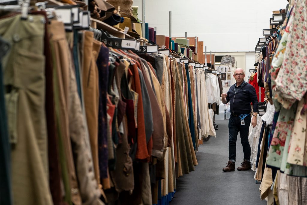il reparto costumi di Bridgerton