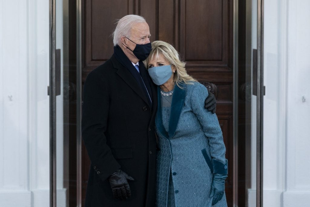 Jill e Joe Biden all’Inauguration Day