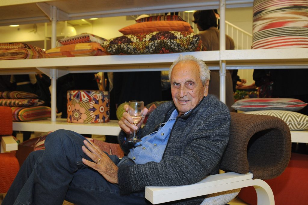 Ottavio Missoni nel 2012 a Milano