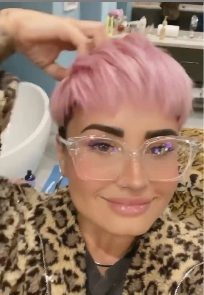 Demi Lovato con il nuovo look su Instagram