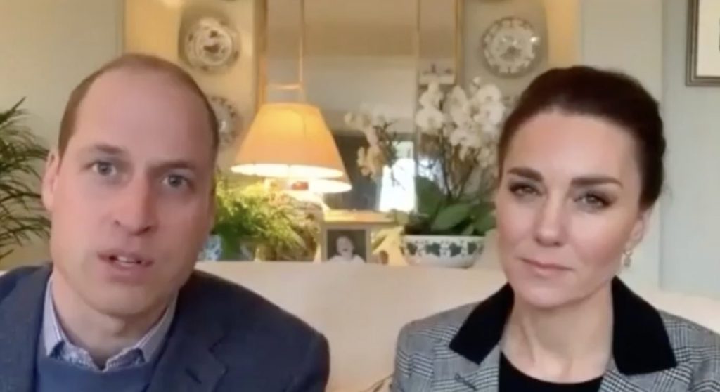 William e Kate in videoconferenza