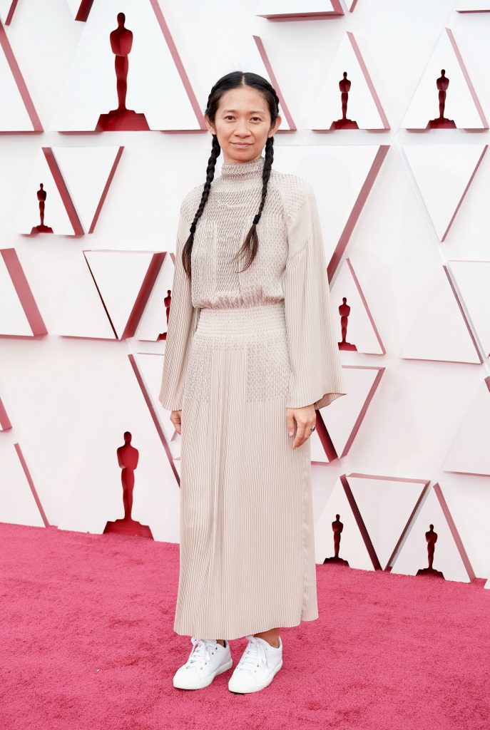 Chloe Zhao in Hermes