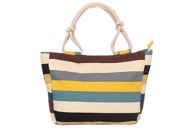 borsa da spiaggia a secchiello di Samanthajane Clothing
