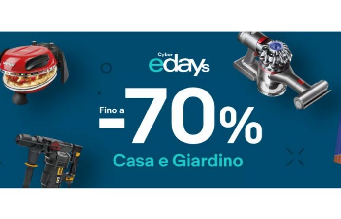 Cyber edays di eBay: sconti e promozioni su grandi e piccoli elettrodomestici